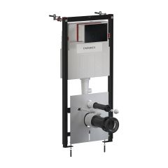 Omnires Eco Flush Set STFWCECO1R45RBL stelaż podtynkowy z przyciskiem spłukującym do miski wc wiszącej