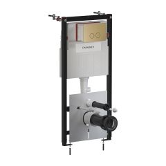 Omnires Eco Flush Set STFWCECO1R45RBR stelaż podtynkowy z przyciskiem spłukującym do miski wc wiszącej