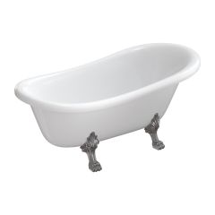 Omnires M+ Atena157BP wanna wolnostojąca 157x77 cm owalna biała-czarna-dwukolorowa