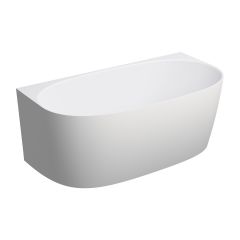 Omnires Valencia M+ VALENCIA148WPBM wanna przyścienna 148x77 cm owalna biała