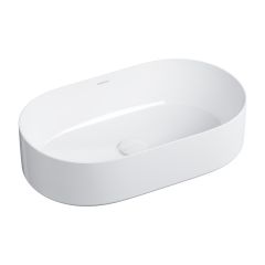 Omnires Mesa MESA530BP umywalka 53x32 cm owalna nablatowa biała
