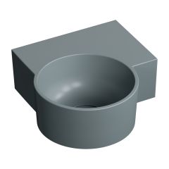 Omnires Ovo M+ OVO335UWPAG umywalka 33x34 cm narożna ścienna-nablatowa szary/kamień