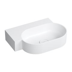 Omnires Ovo M+ OVO555UWLBM umywalka 55x38 cm owalna nablatowa biała