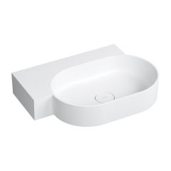 Omnires Ovo M+ OVO645UWLBM umywalka 64x44 cm narożna ścienna-nablatowa biała