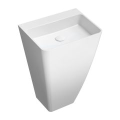 Omnires Parma PARMAUWBOBP umywalka 55x43 cm prostokątna wolnostojąca biała