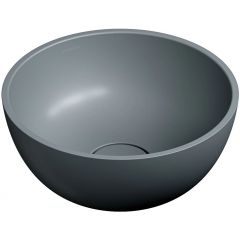 Omnires Shell M+ SHELL350UNAG umywalka 35x35 cm okrągła nablatowa czarna
