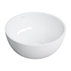 Omnires Shell M+ SHELL350UNBP umywalka 35x35 cm okrągła podblatowa biała