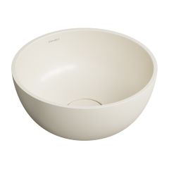 Omnires Shell M+ SHELL350UNWS umywalka 35x35 cm okrągła podblatowa brąz/beż