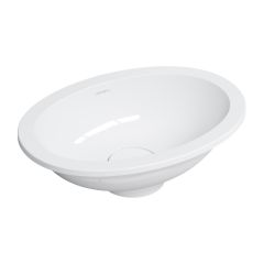 Omnires Shell M+ SHELL380UPBP umywalka 38x25 cm owalna podblatowa biała