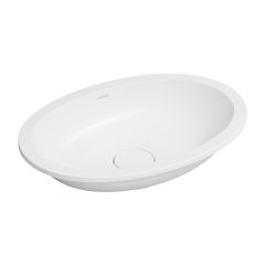 Omnires Shell M+ SHELL480UPBM umywalka 48x31 cm owalna podblatowa biała