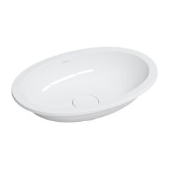 Omnires Shell M+ SHELL480UPBP umywalka 48x31 cm owalna podblatowa biała