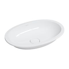 Omnires Shell M+ SHELL540UPBP umywalka 54x34 cm owalna podblatowa biała