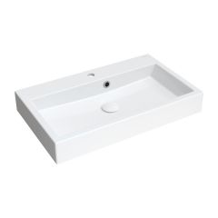 Omnires Thasos M+ THASOS700ZPBP umywalka 70x42 cm prostokątna ścienna-nablatowa biała