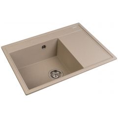 Pyramis Camea 070223411 zlewozmywak granitowy 68x50 cm beżowy