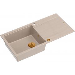 Quadron Evan HCQE10050U2PVDC1P2O zlewozmywak graniteq 100x50 cm beżowy