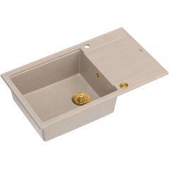 Quadron Evan HCQE58650U2PVDG1P2O zlewozmywak graniteq 86x50 cm beżowy