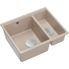 Quadron Logan HCQL5646U2BSU zlewozmywak graniteq 55x46 cm beżowy
