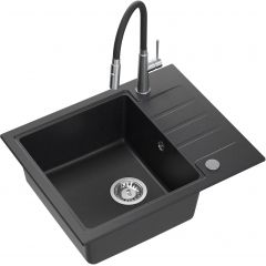 Quadron Peter HCQP6250CZK3922505BSBL zlewozmywak z baterią czarny/stal