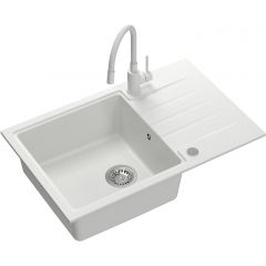 Quadron Peter HCQP7850BIK3323503WHM zlewozmywak z baterią biały/biały