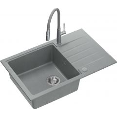 Quadron Peter HCQP7850SZK3922505BSGR zlewozmywak z baterią szary/stal
