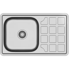 Quadron Louis 111 HD111SAT7848 zlewozmywak stalowy z syfonem 78x48 cm