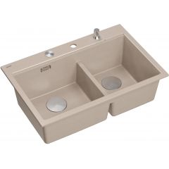 Quadron Marc 120 HQC7650U2BSHQC7650U4BS zlewozmywak graniteq 76x50 cm beżowy