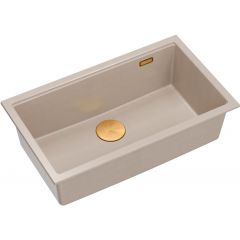 Quadron Logan HQD7644U2PVDC1U zlewozmywak graniteq 76x45 cm beżowy
