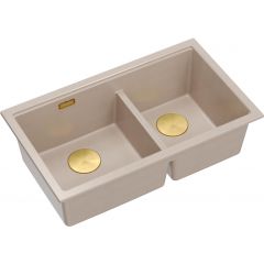 Quadron Logan HQL7645U2PVDG1U zlewozmywak graniteq 76x45 cm beżowy