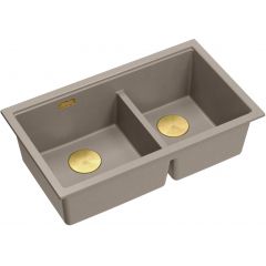 Quadron Logan HQL7645U4PVDG1U zlewozmywak graniteq 76x45 cm beżowy