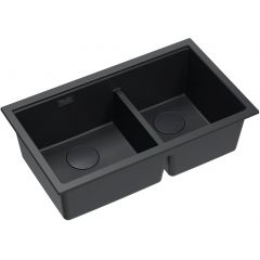 Quadron Logan HQL7645U7BLMU zlewozmywak graniteq 76x45 cm czarny