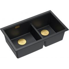 Quadron Logan HQL7645U7PVDG1U zlewozmywak graniteq 76x45 cm czarny