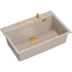 Quadron Marc HQM7650U2PVDC1 zlewozmywak graniteq 76x50 cm beżowy