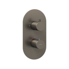 Ravak Espirit X070323 bateria prysznicowa podtynkowa z termostatem grafitowa