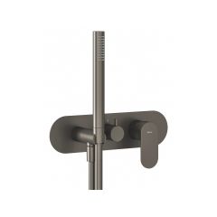 Ravak Eleganta X070333 bateria wannowo-prysznicowa podtynkowa z termostatem grafitowa