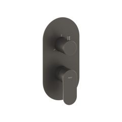 Ravak Eleganta X070334 bateria wannowo-prysznicowa podtynkowa z termostatem grafitowa