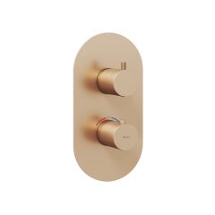 Ravak Espirit X070360 bateria wannowo-prysznicowa podtynkowa z termostatem złota