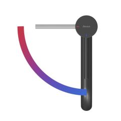 Ravak Espirit X070396 bateria umywalkowa stojąca czarna