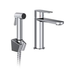 Ravak Chrome II X070450 bateria umywalkowa ze słuchawką typu bidetta stojąca chrom