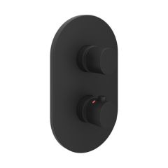 Ravak Chrome II X070467 bateria wannowo-prysznicowa podtynkowa termostatyczna czarna