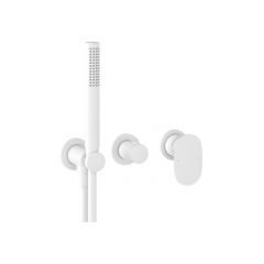Ravak Spring X070575 bateria wannowo-prysznicowa podtynkowa biała