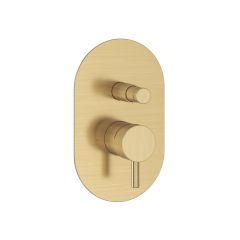 Ravak Espirit X070608 bateria wannowo-prysznicowa podtynkowa złota