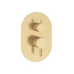 Ravak Espirit X070612 bateria prysznicowa podtynkowa złota