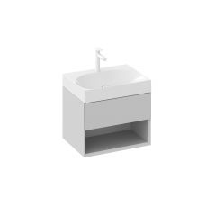 Ravak Lite X000001859 szafka 60x45x43 cm podumywalkowa wisząca szara