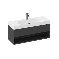 Ravak Lite X000001868 szafka 120x45x43 cm podumywalkowa wisząca czarna