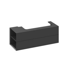 Ravak Lite X000001880 szafka 120x45x43 cm podumywalkowa wisząca czarna