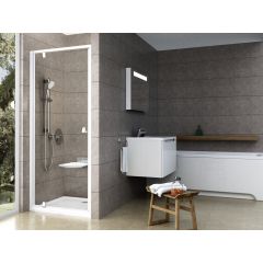Ravak Pivot 03G70100Z1 drzwi prysznicowe 90 cm uchylne chrom połysk/szkło przezroczyste