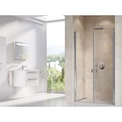 Ravak Chrome 0QVACC0LZ1 drzwi prysznicowe 100 cm uchylne aluminium połysk/szkło przezroczyste
