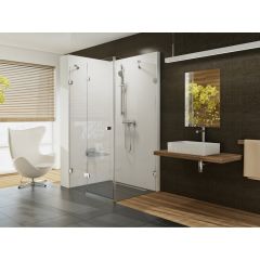 Ravak Brillant 0ULA0A00Z1 kabina prysznicowa 100x100 cm kwadratowa chrom połysk/szkło przezroczyste