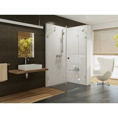Ravak Brillant 0UPA4A00Z1 kabina prysznicowa 100x80 cm prostokątna chrom połysk/szkło przezroczyste