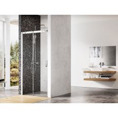 Ravak Matrix 0WLD0C00Z1 drzwi prysznicowe 110 cm rozsuwane aluminium połysk/szkło przezroczyste